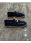 Erkek Espadril Laci Bağcık Detaylı Loafer Ayakkabı