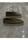 Erkek Espadril Loafer Yeşil Ayakkabı