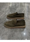 Erkek Espadril Loafer Yeşil Ayakkabı