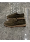 Erkek Espadril Loafer Yeşil Ayakkabı