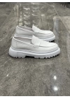 Erkek Loafer Beyaz Ayakkabı