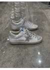Golden Goose Beyaz Simli Yıldız Topuk Detaylı