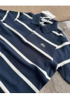 Lacoste Polo Yaka Laci Beyaz Çizgili