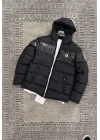 Moncler Siyah Kapüşonlu Şişme Mont