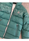 Moncler Yeşil Kapüşonlu Şişme Mont