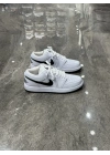 Nıke Air Jordan 1 Low Beyaz Siyah Detaylı Spor Ayakkabı