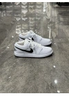 Nıke Air Jordan 1 Low Beyaz Siyah Detaylı Spor Ayakkabı