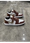 Nıke Air Jordan 1 Low Bordo Beyaz Altın Detaylı