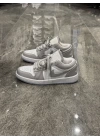 Nıke Air Jordan 1 Low Gri Beyaz Detaylı