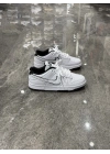 Nike Dunk Low Çift Logo Beyaz Siyah Spor Ayakkabı