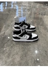 Nike Dunk Low Çift Logo Siyah Beyaz Spor Ayakkabı