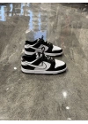 Nike Dunk Low Çift Logo Siyah Beyaz Spor Ayakkabı