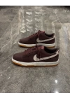 Nike Dunk Low Crazy Deri Mürdüm Beyaz Spor Ayakkabı