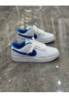 Nike SB Dunk Low Beyaz Mavi Detaylı