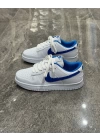 Nike SB Dunk Low Beyaz Mavi Detaylı