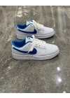 Nike SB Dunk Low Beyaz Mavi Detaylı