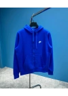 Nıke Tech Flex Sax Mavi Fermuarlı Hoodie