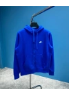 Nıke Tech Flex Sax Mavi Fermuarlı Hoodie