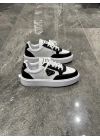 Prada Beyaz Siyah Downtown Low-Top Sneaker