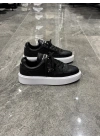 Prada Siyah Beyaz Taban Downtown Low-Top Sneaker