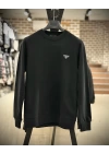 Prada Siyah üç iplik Sweatshirt