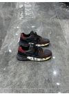 Premiata Lander Kahve Gri Siyah X Logolu Sneaker