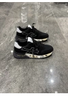 Premiata Lander Siyah Beyaz X Logolu Sneaker