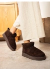UG İçi Kürklü Kalın Tabanlı Kahve Kadın Bot