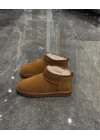 Ugg Taba İçi Kürlü Süet Deri Bot