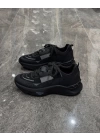 Valentino Garavani Black Leather Spor Ayakkabı