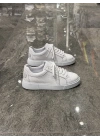 Vento Beyaz Beyaz Detaylı Deri Sneaker