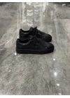 Yalçın Spor Siyah Deri Casual
