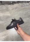 Yalçın Spor Siyah Deri Casual