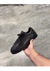 Yalçın Spor Siyah Deri Casual