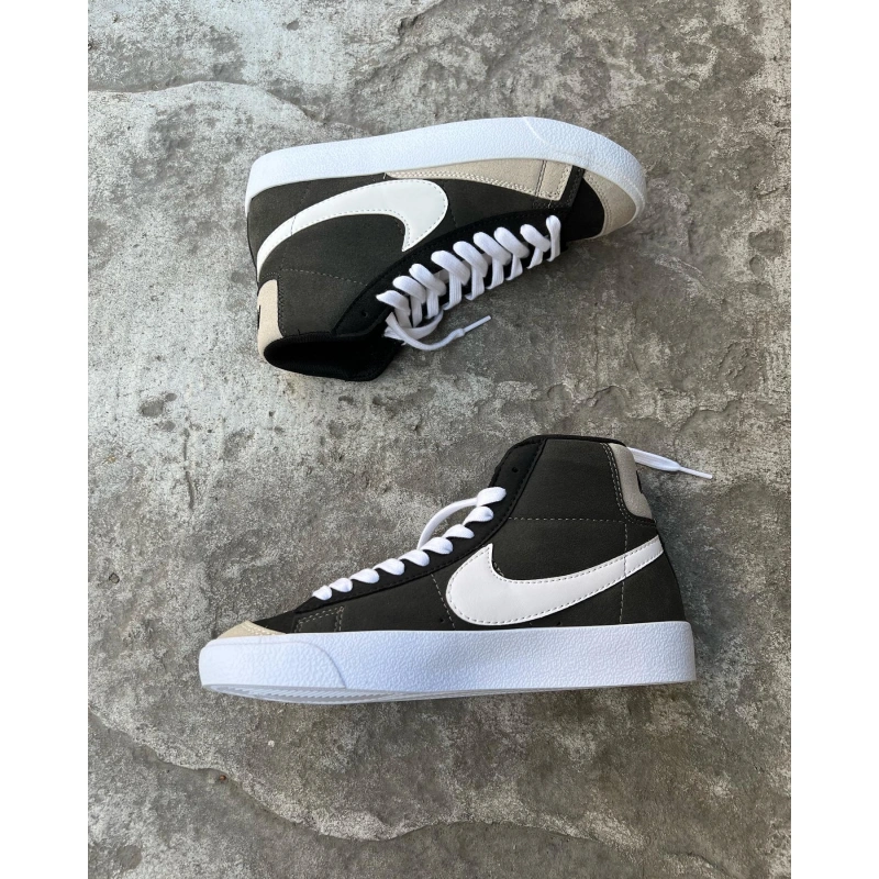 Nıke Blazer Koyu Gri Beyaz Çizgili