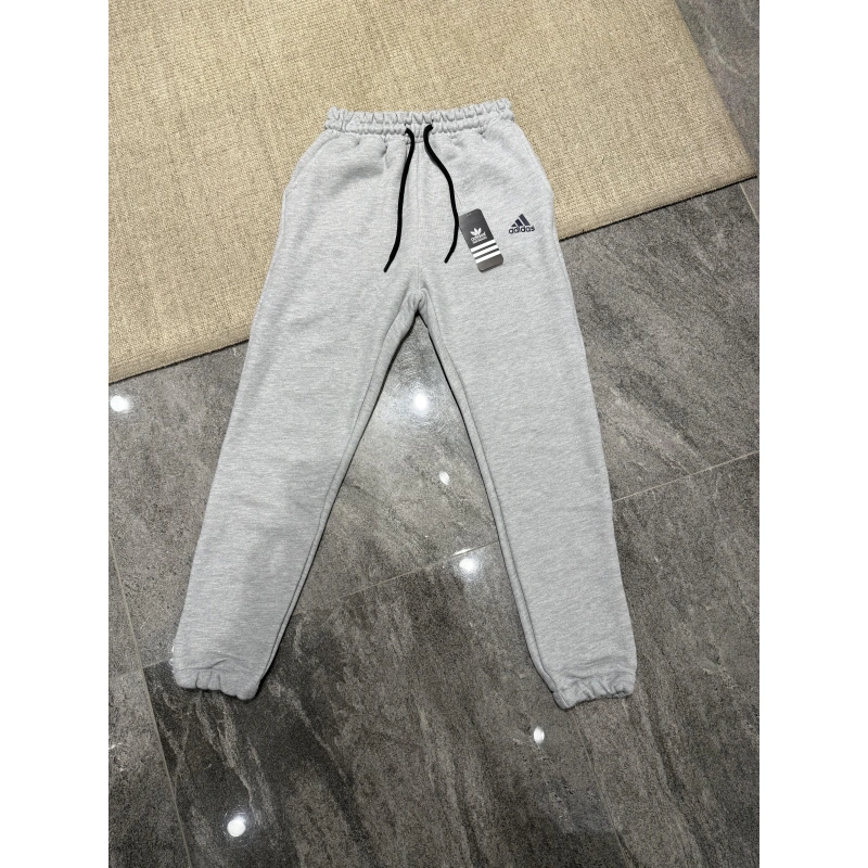 Adidas Üç İplik Şardonlu Gri Eşofman