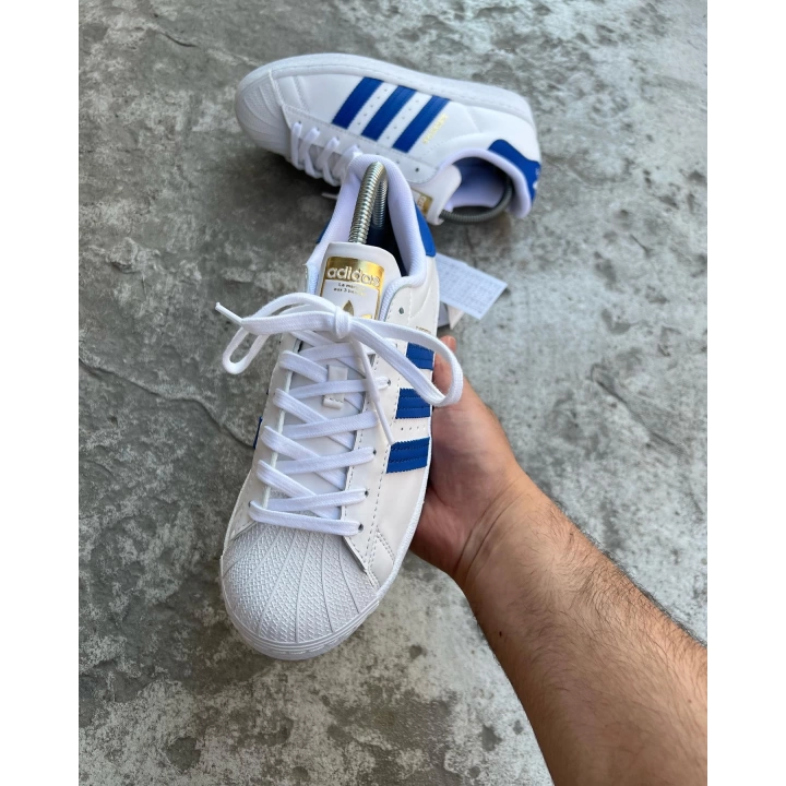 Adidas Süperstar Beyaz- Mavi