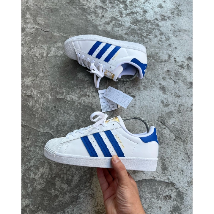 Adidas Süperstar Beyaz- Mavi