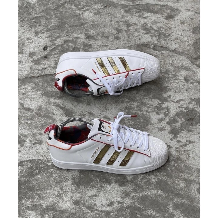 Adidas Süperstar Beyaz-Simli-Sulu