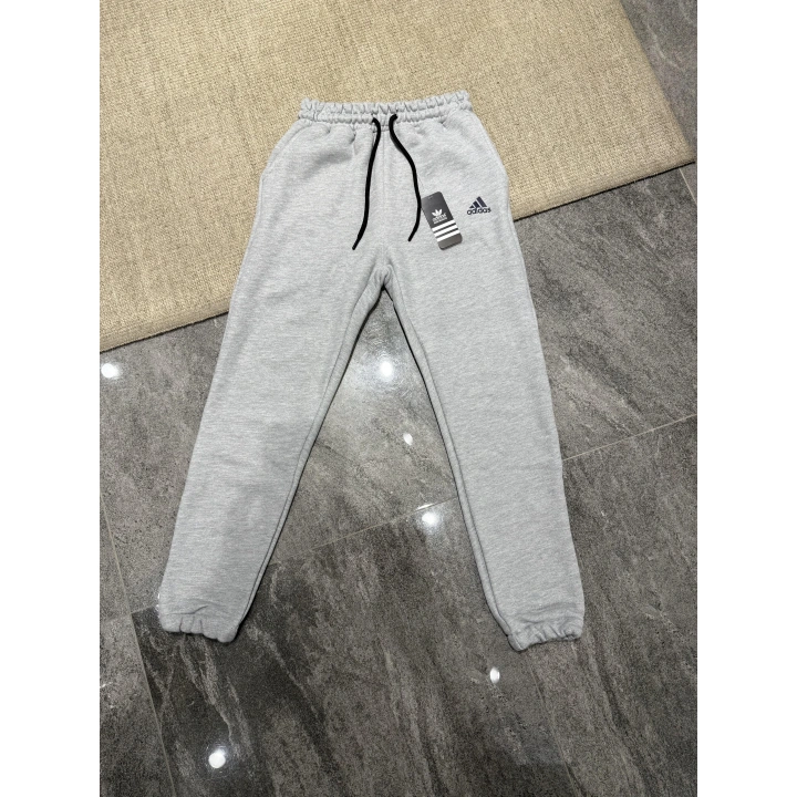 Adidas Üç İplik Şardonlu Gri Eşofman