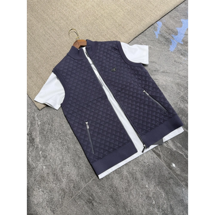 Prada Dokuma Detaylı Yelek