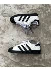 Adidas Süperstar Beyaz-Siyah Çizgi Siyah Taban