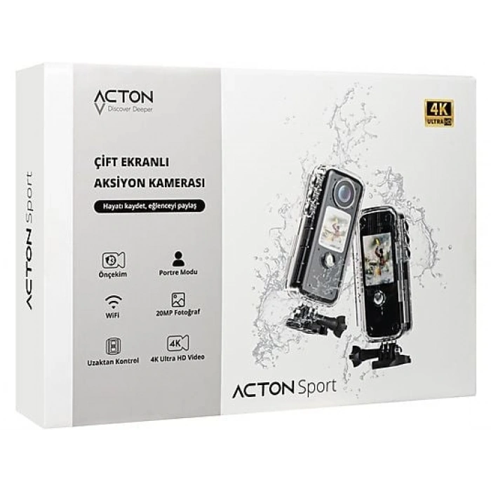 ACTON Sport Çift Ekranlı Aksiyon Kamera