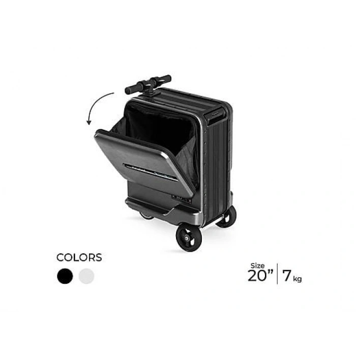 AIRWHEEL SE3MiniT Elektrikli Binilebilir ABS Scooter Valiz Siyah