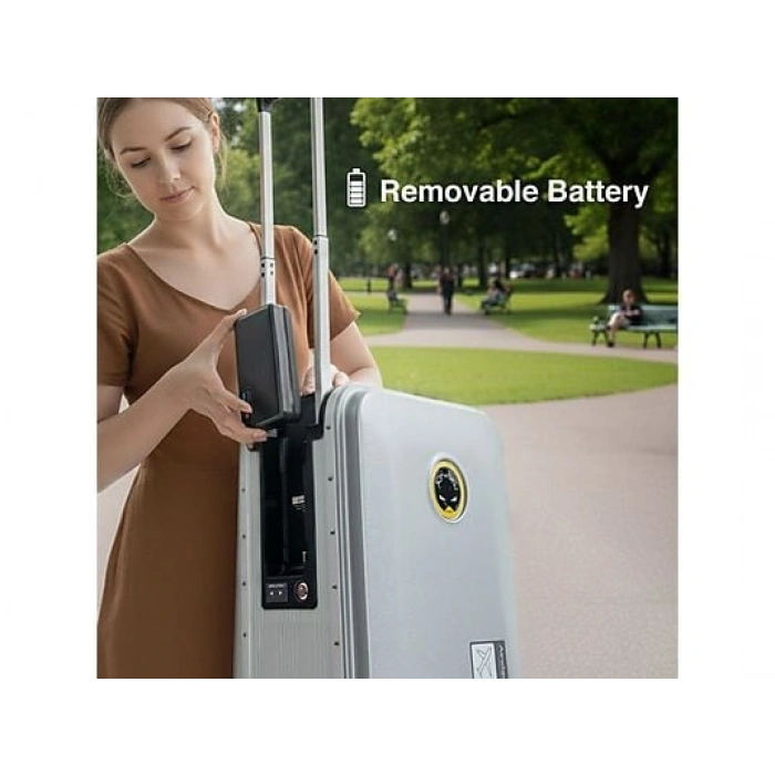 AIRWHEEL SE3SL Elektrikli Binilebilir PC ve ABS Scooter Valiz Pembe