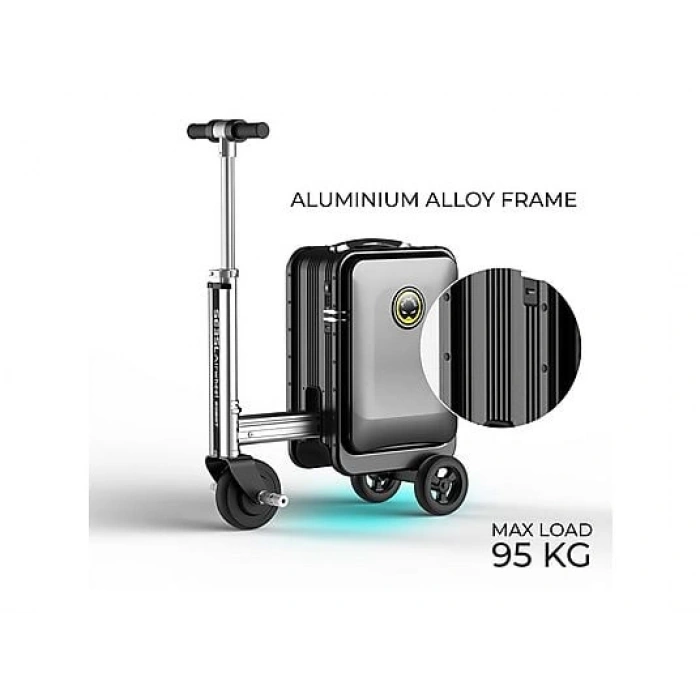 AIRWHEEL SE3SL Elektrikli Binilebilir PC ve ABS Scooter Valiz Pembe