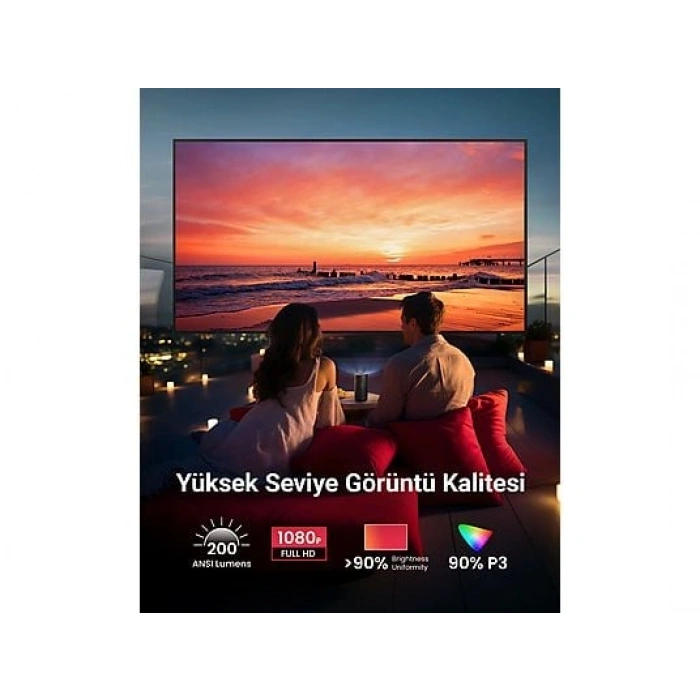 ANKER Nebula Capsule 3 Akıllı Taşınabilir Projeksiyon Cihazı Siyah