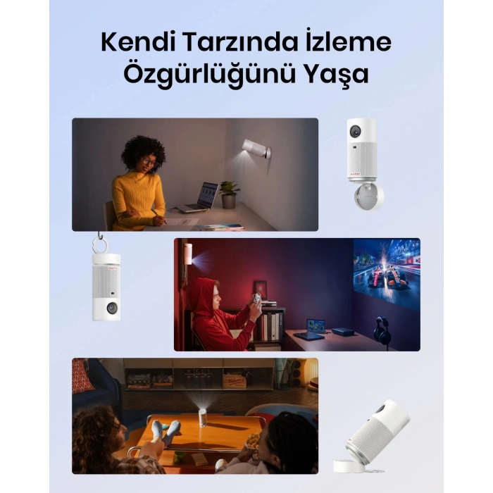 ANKER Nebula Capsule Air Taşınabilir Projeksiyonlu Hoparlör Beyaz