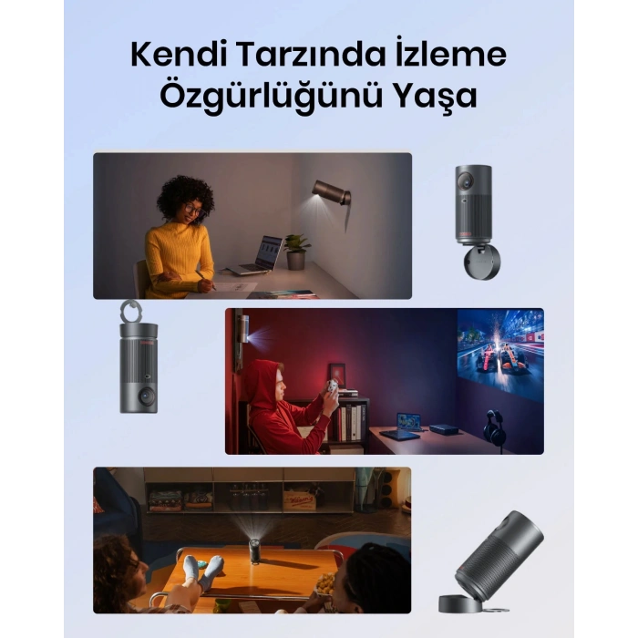 ANKER Nebula Capsule Air Taşınabilir Projeksiyonlu Hoparlör Siyah D4112