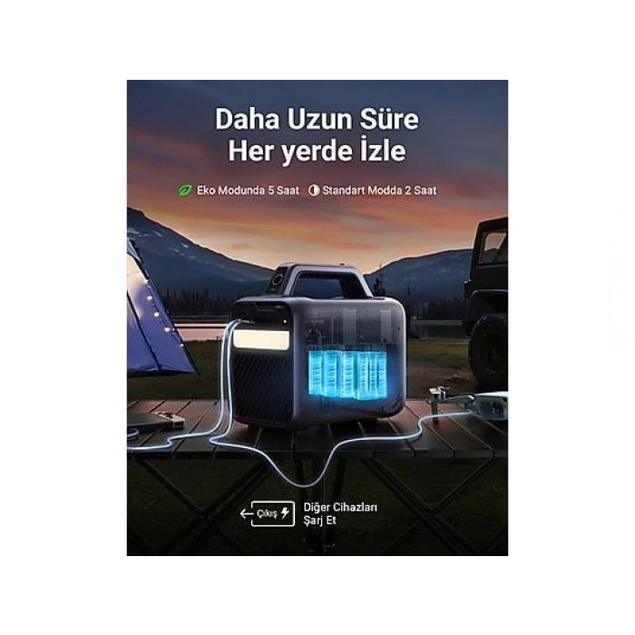 ANKER Nebula Mars 3 Akıllı Taşınabilir WiFi Kablosuz Projeksiyon Cihazı Siyah